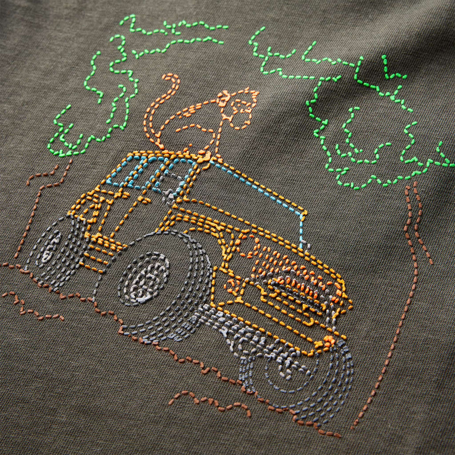 Kindershirt met lange mouwen 92 kakikleurig Kaki 92