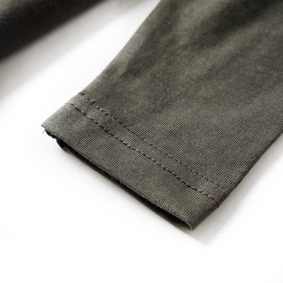 Kindershirt met lange mouwen 92 kakikleurig Kaki 92