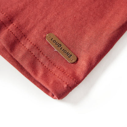 Kindershirt met lange mouwen 92 roodbruin Rood