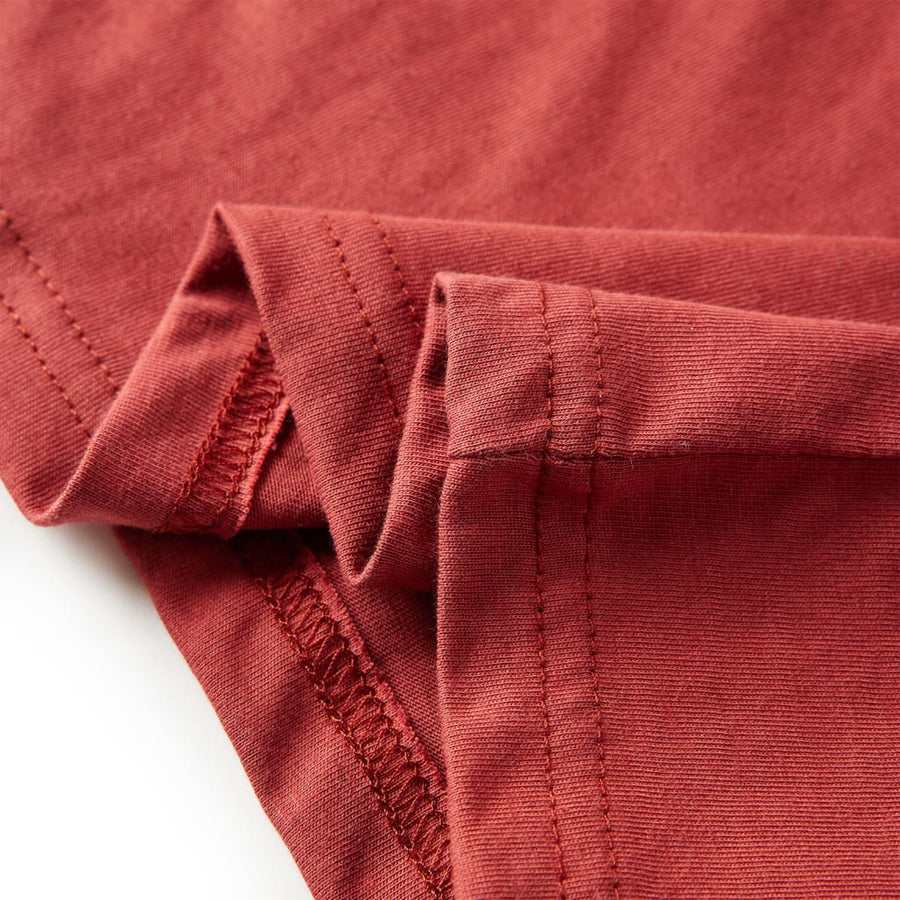 Kindershirt met lange mouwen 92 roodbruin Rood