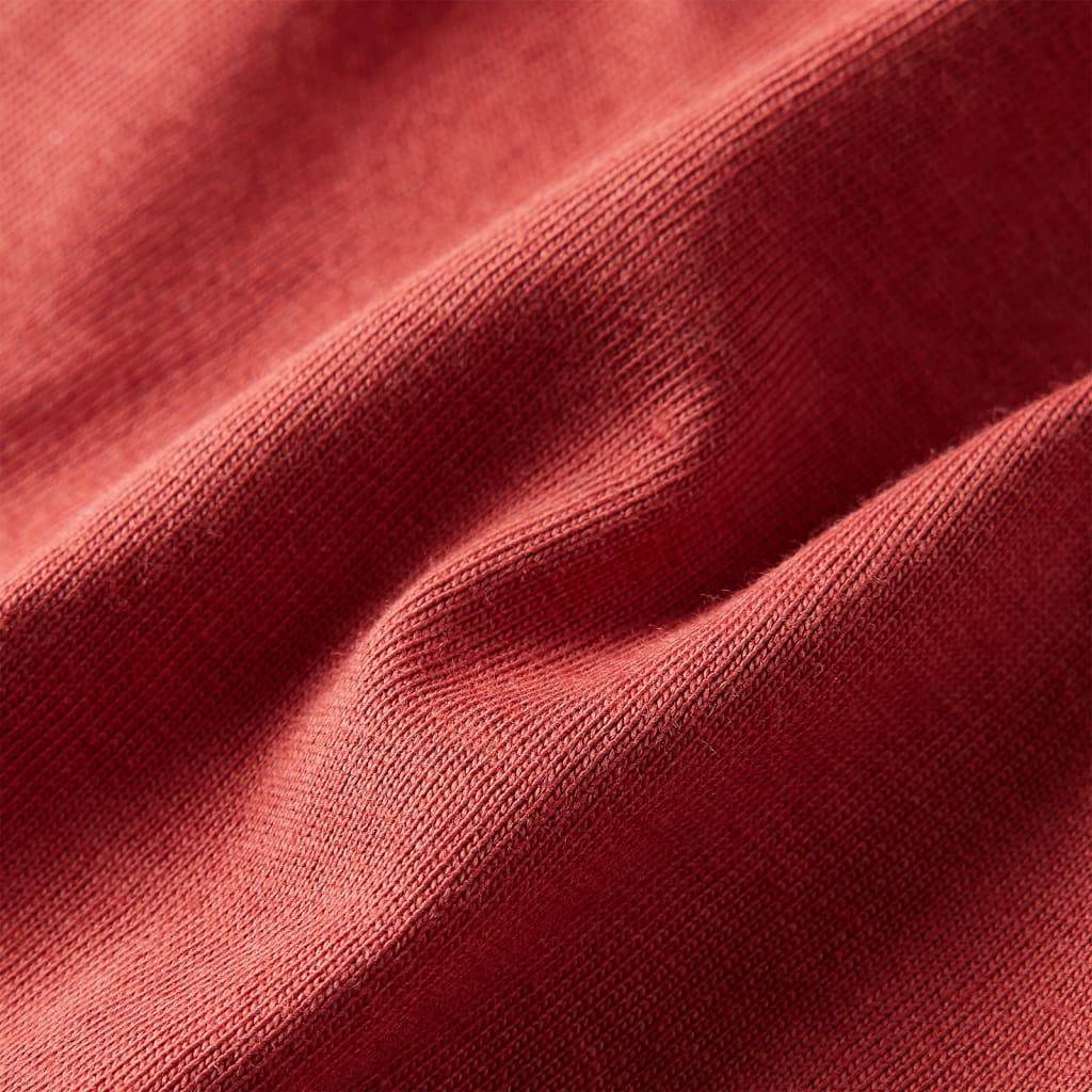 Kindershirt met lange mouwen 92 roodbruin Rood