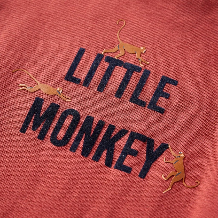 Kindershirt met lange mouwen 116 roodbruin Rood 116