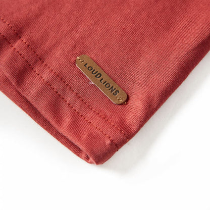 Kindershirt met lange mouwen 116 roodbruin Rood 116