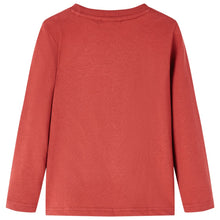 Kindershirt met lange mouwen 128 roodbruin Rood 128