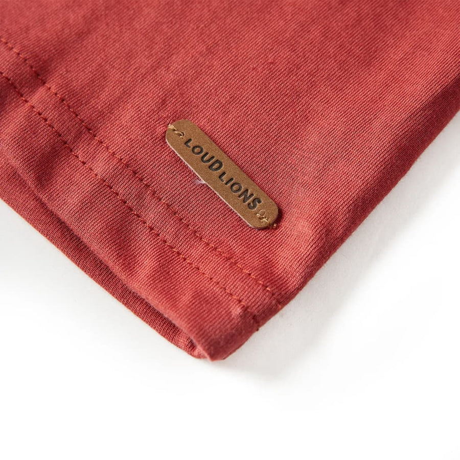 Kindershirt met lange mouwen 128 roodbruin Rood 128