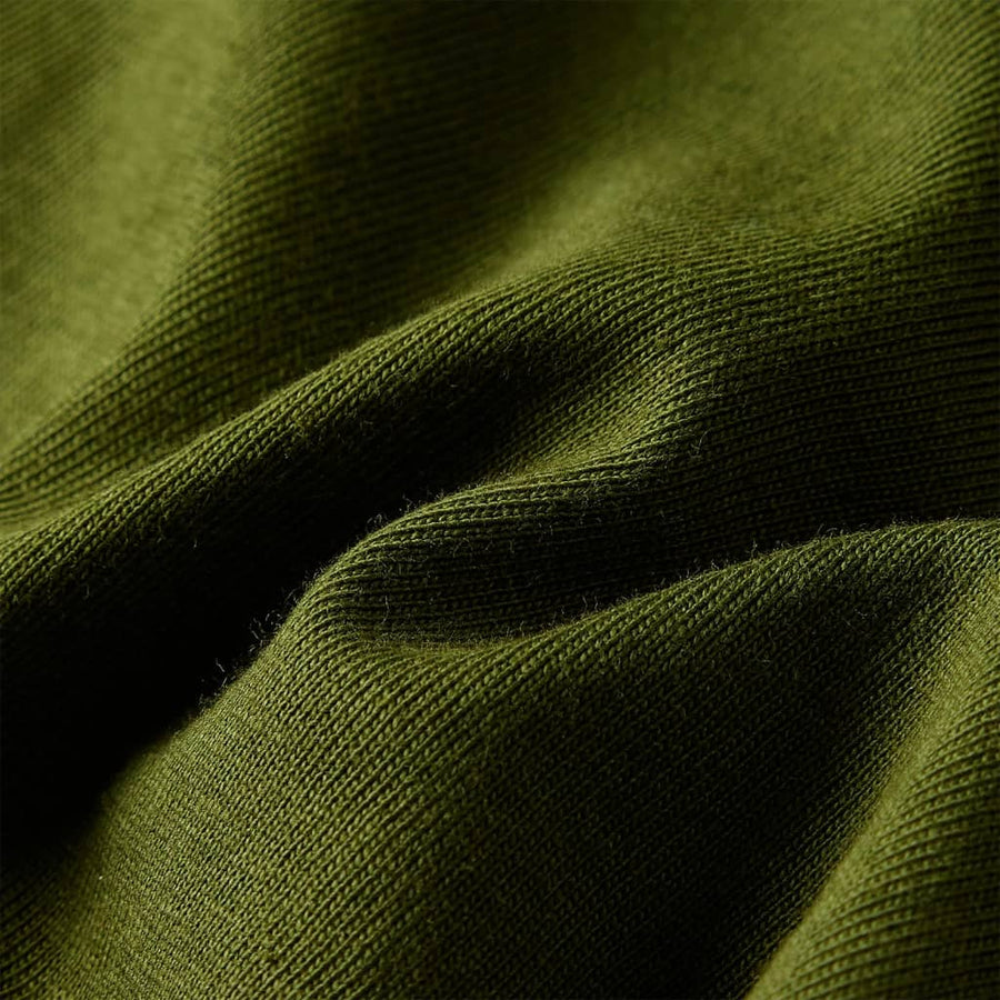 Kindershirt met lange mouwen 128 donkerkakikleurig Kaki