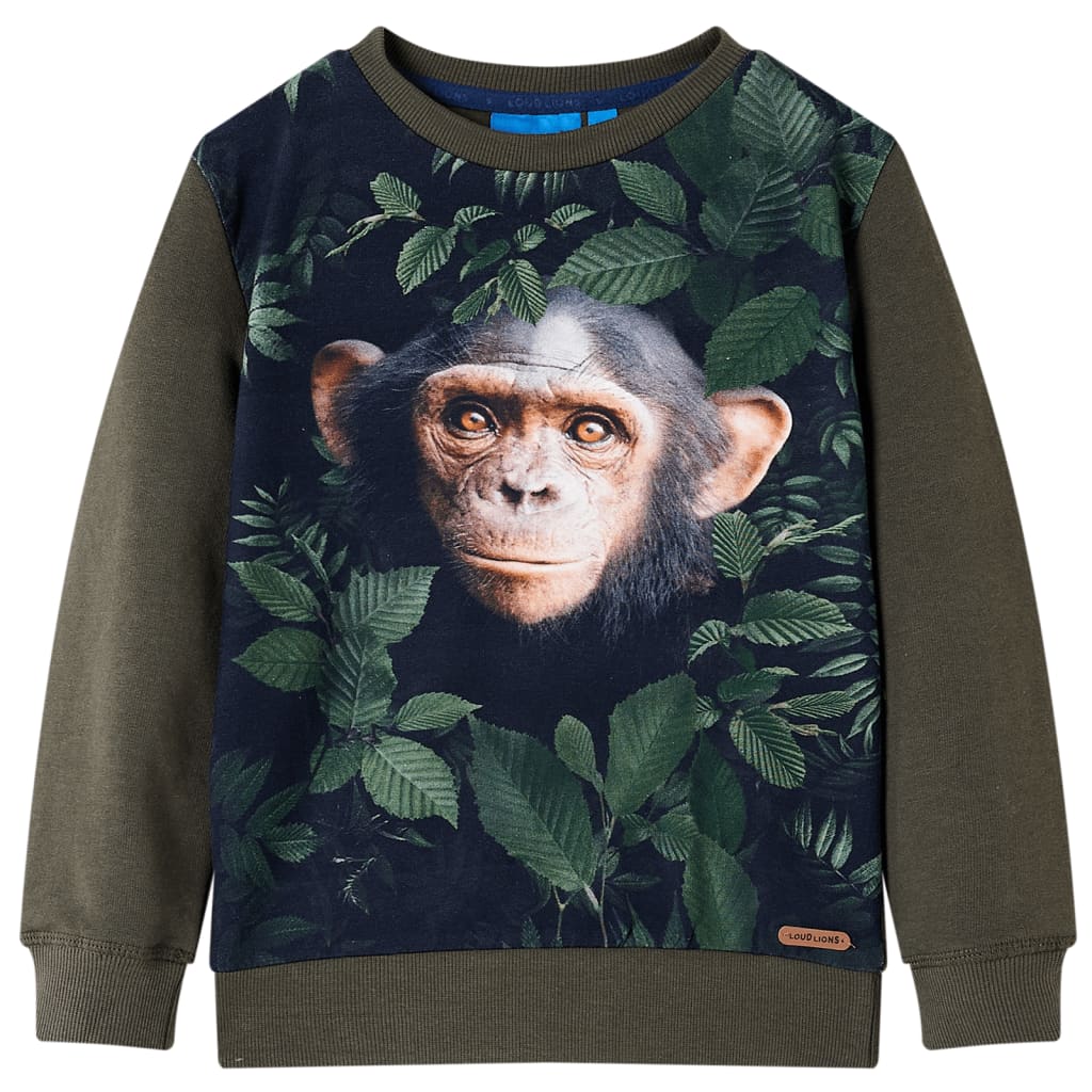 Kindertrui 116 kakikleurig Kaki 116