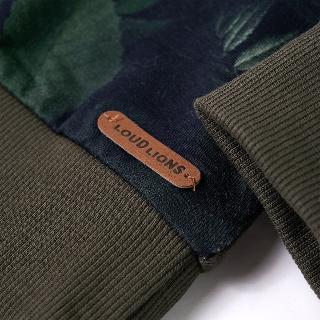 Kindertrui 128 kakikleurig Kaki 128