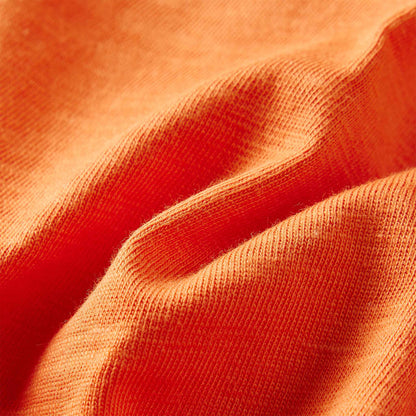 Kindershirt met lange mouwen 92 donkeroranje orange 92