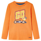 Children's long-sleeved shirt 116 dark orange