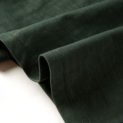 Kindershirt met lange mouwen 116 donkergroen Donkergroen 116