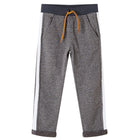 Kinderjoggingbroek 104 gemêleerd donkergrijs