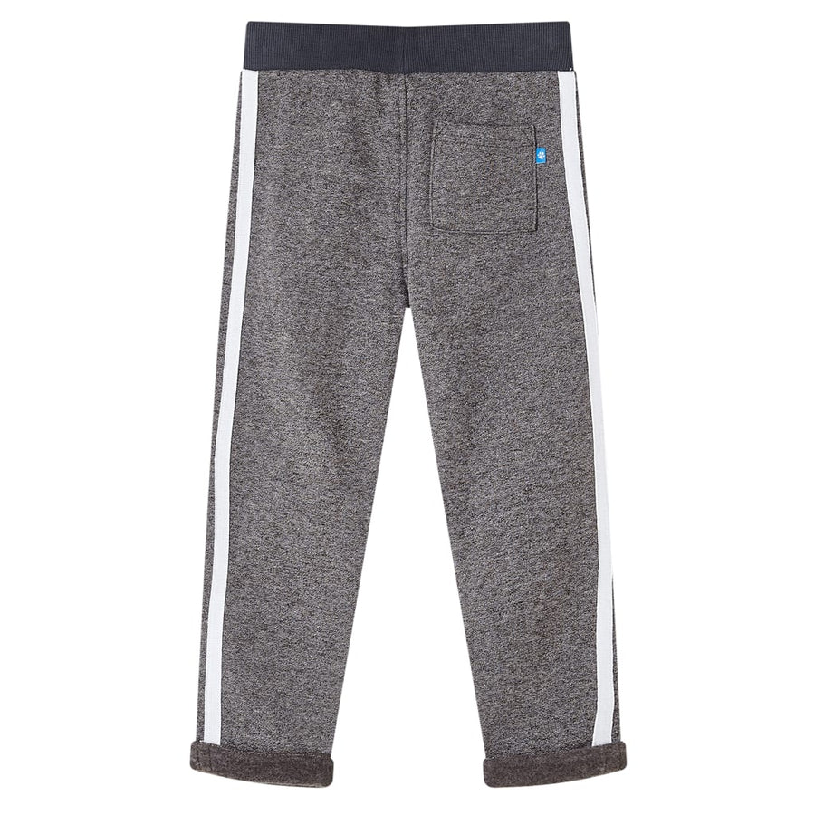 Kinderjoggingbroek 104 gemêleerd donkergrijs