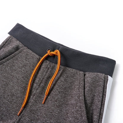 Kinderjoggingbroek 104 gemêleerd donkergrijs