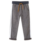 Kinderjoggingbroek 116 gemêleerd donkergrijs
