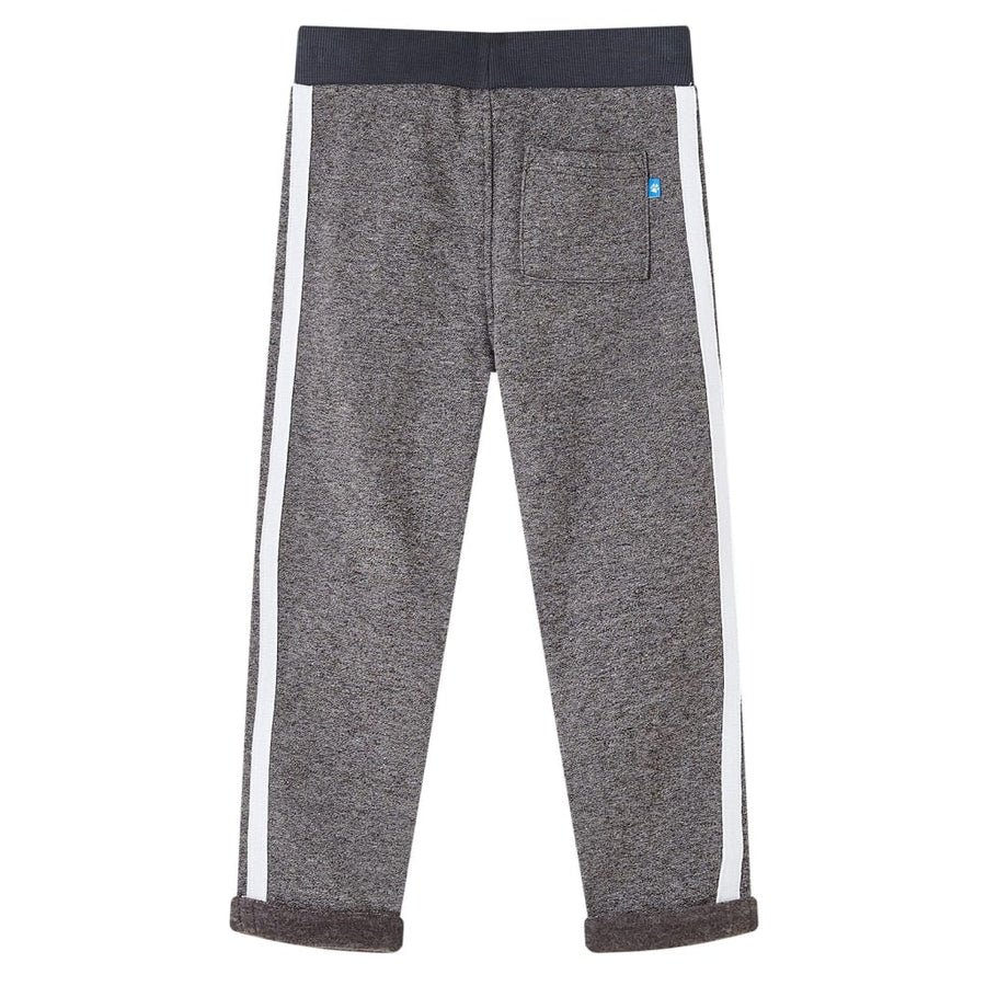 Kinderjoggingbroek 116 gemêleerd donkergrijs