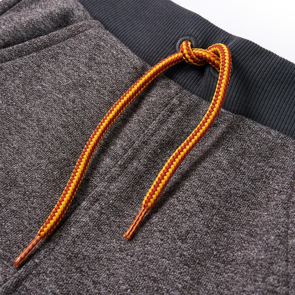 Kinderjoggingbroek 116 gemêleerd donkergrijs