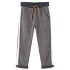 Kinderjoggingbroek 140 gemêleerd donkergrijs