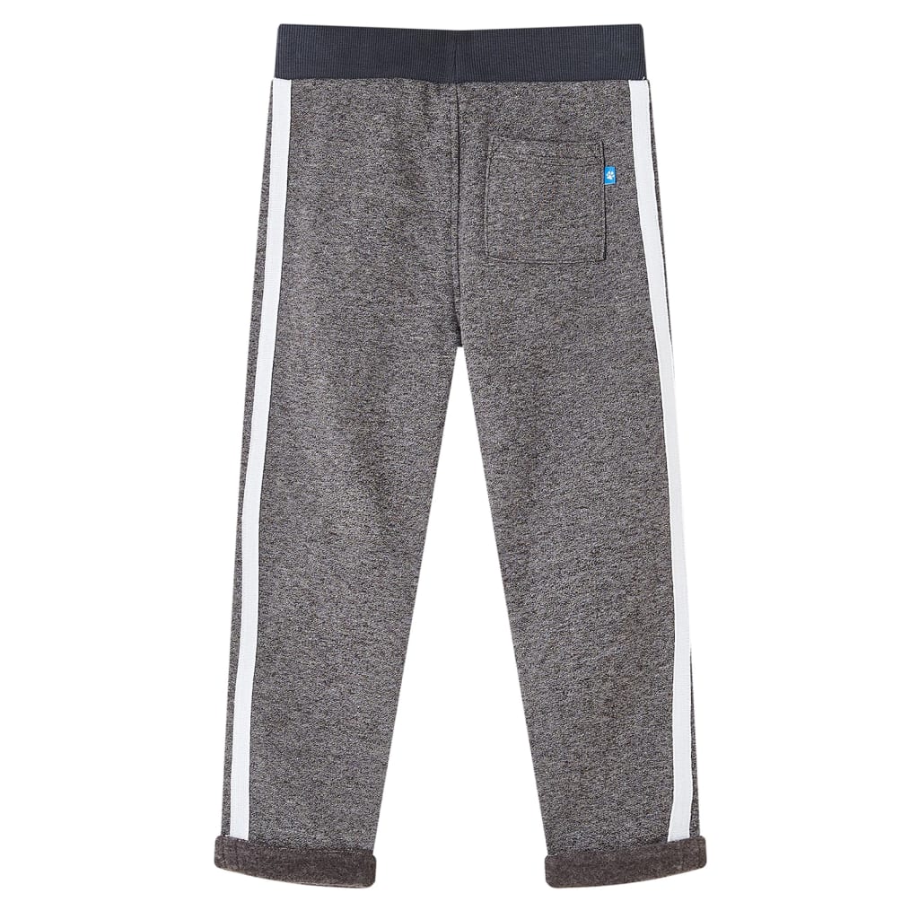 Kinderjoggingbroek 140 gemêleerd donkergrijs 140