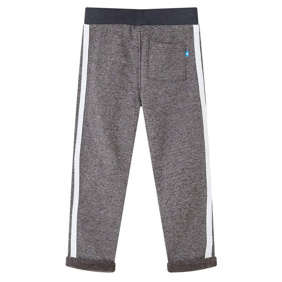 Kinderjoggingbroek 140 gemêleerd donkergrijs 140