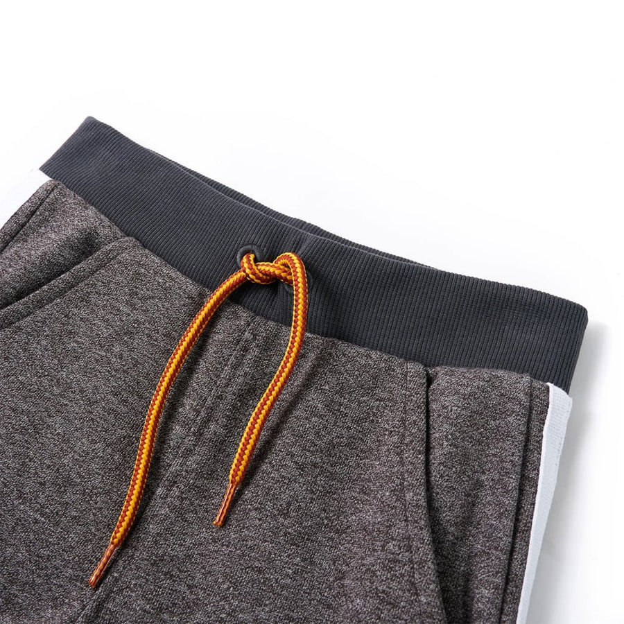 Kinderjoggingbroek 140 gemêleerd donkergrijs 140