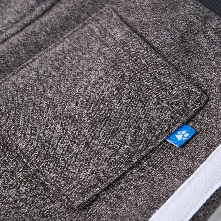 Kinderjoggingbroek 140 gemêleerd donkergrijs 140