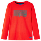 Kids' long-sleeved shirt 116 red