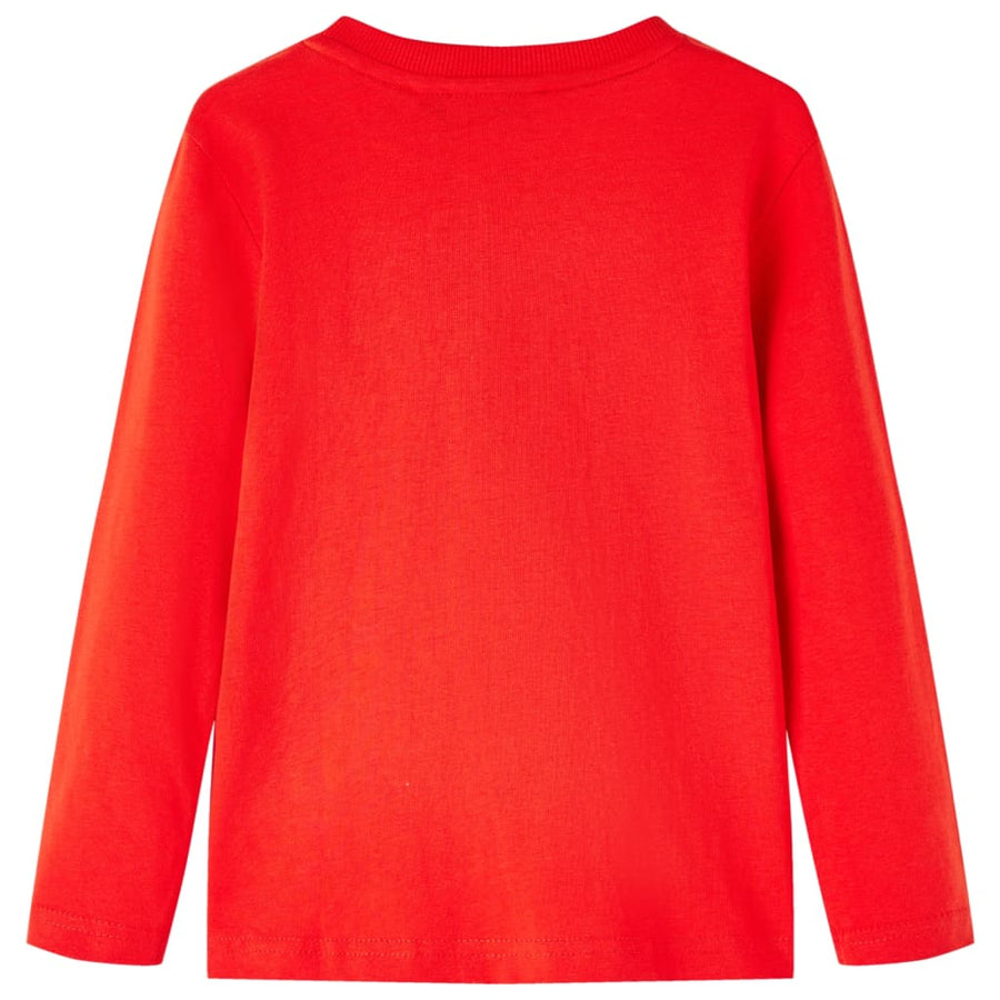 Kindershirt met lange mouwen 116 rood 116