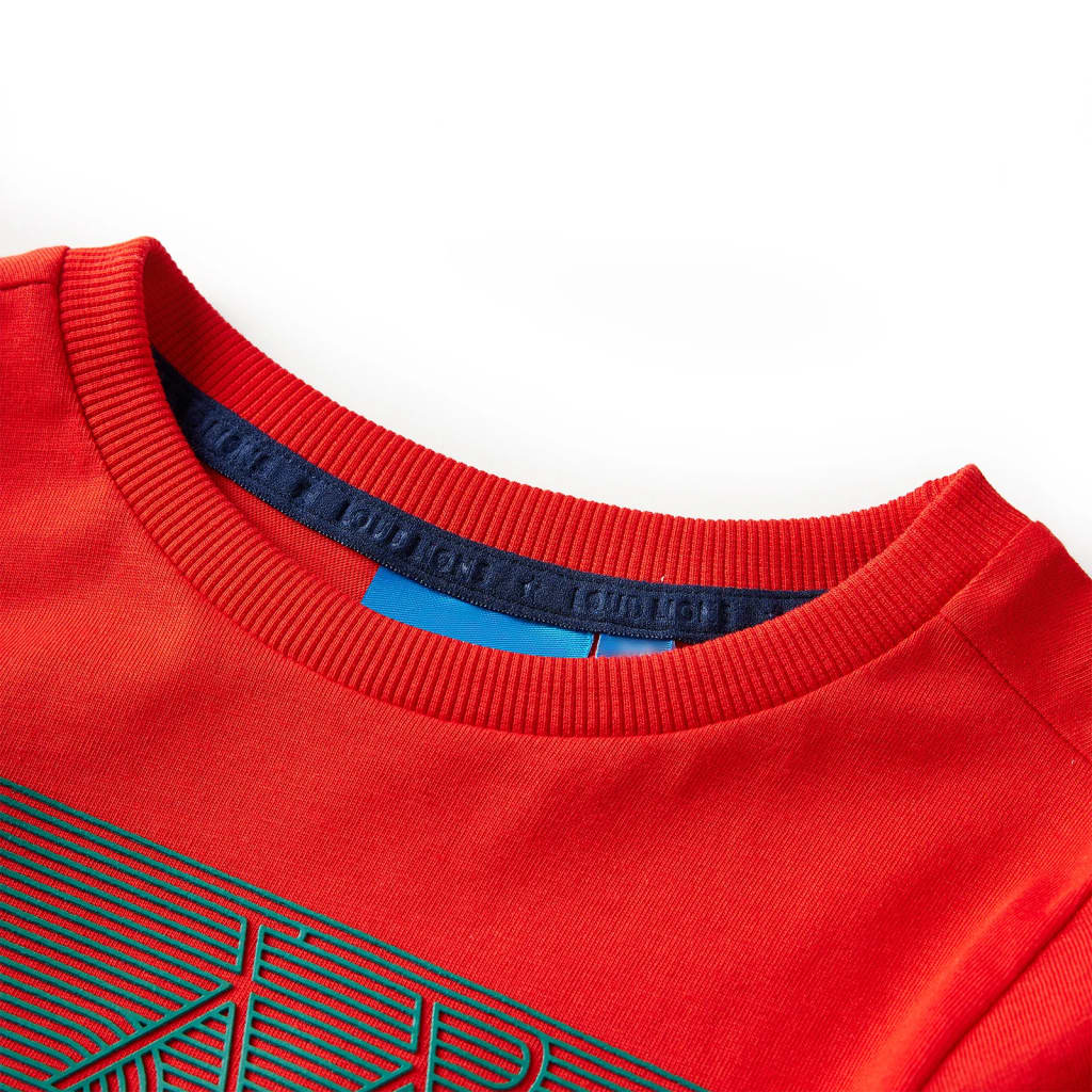 Kindershirt met lange mouwen 116 rood 116