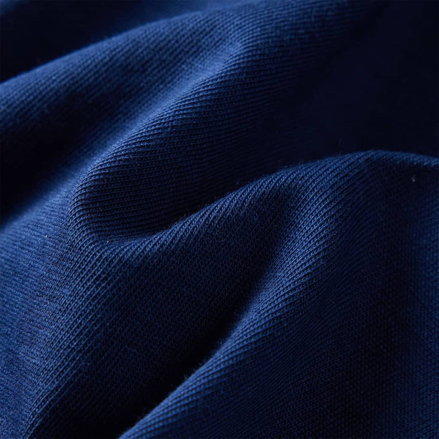 Kindershirt met lange mouwen 128 marineblauw