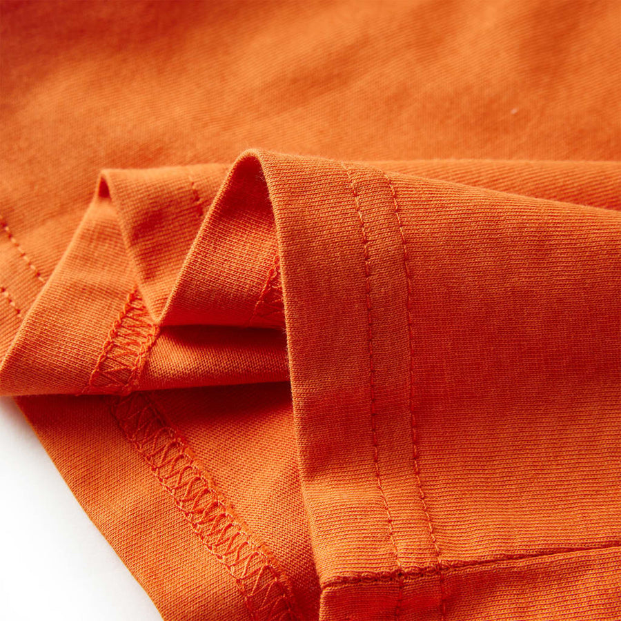 Kindershirt met lange mouwen 116 donkeroranje orange 116