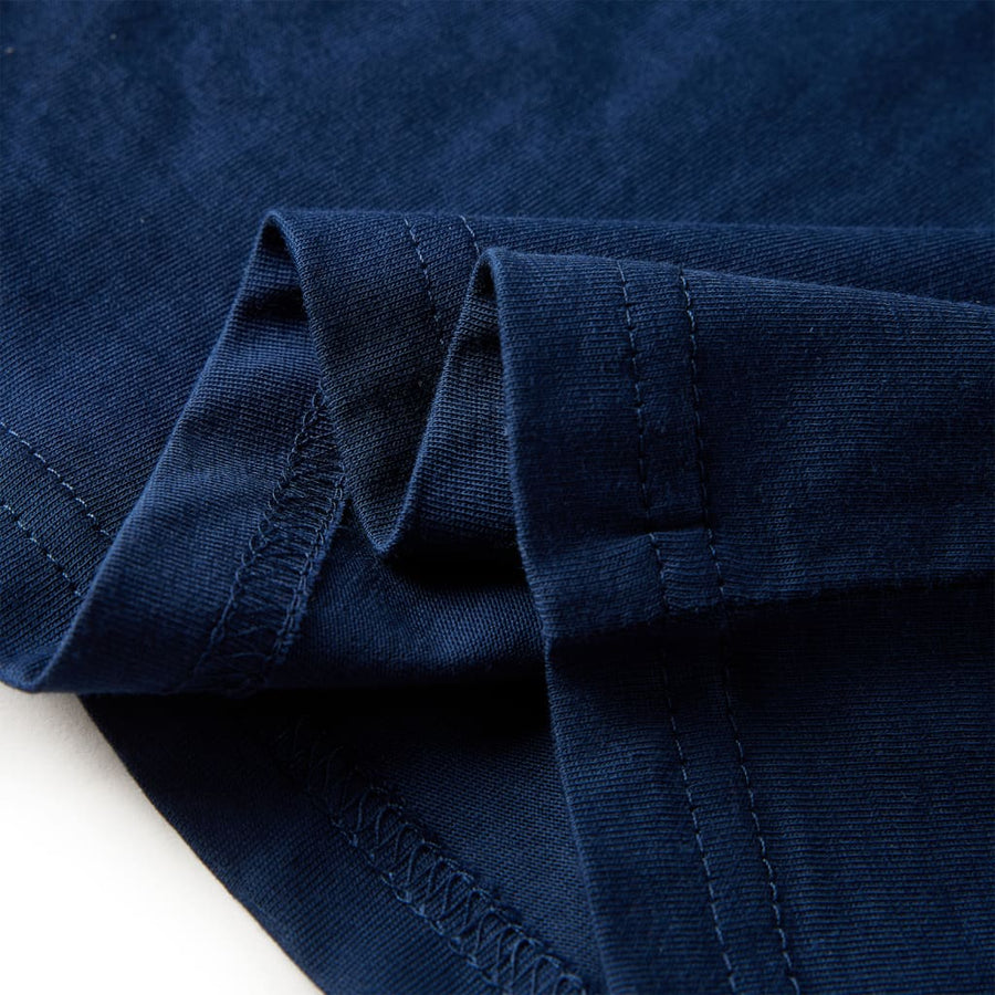 Kindershirt met lange mouwen 92 marineblauw Marineblauw