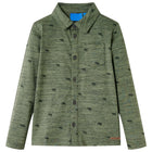 Kindershirt 140 gemêleerd kaki