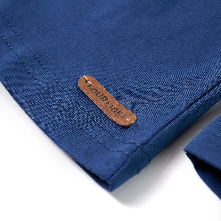 Kindershirt met lange mouwen 92 jeansblauw Blauw 92