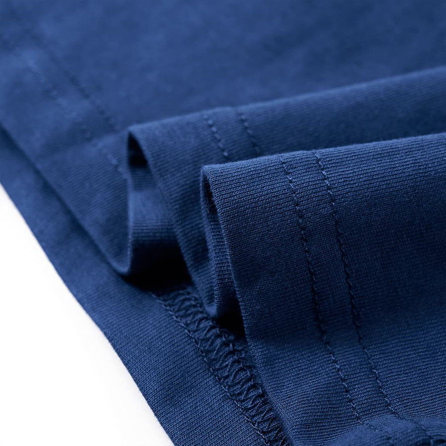 Kindershirt met lange mouwen 116 jeansblauw Blauw 116