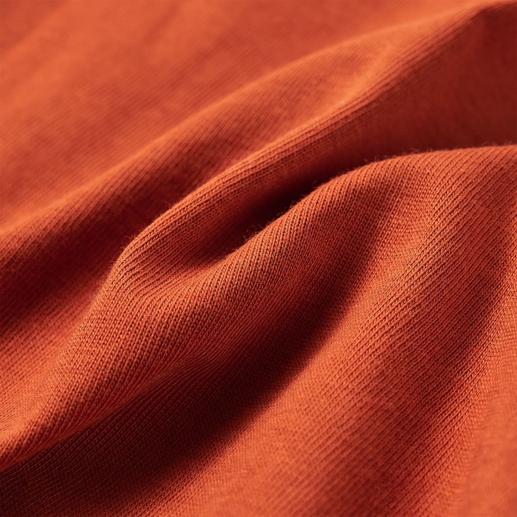 Kindershirt met lange mouwen 140 lichtroestkleurig Roestbruin 140