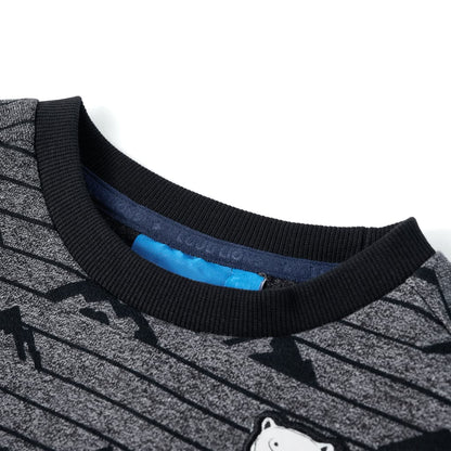 Kindertrui 128 gemêleerd marineblauw