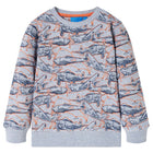Kids' sweater size 92 mottled grey