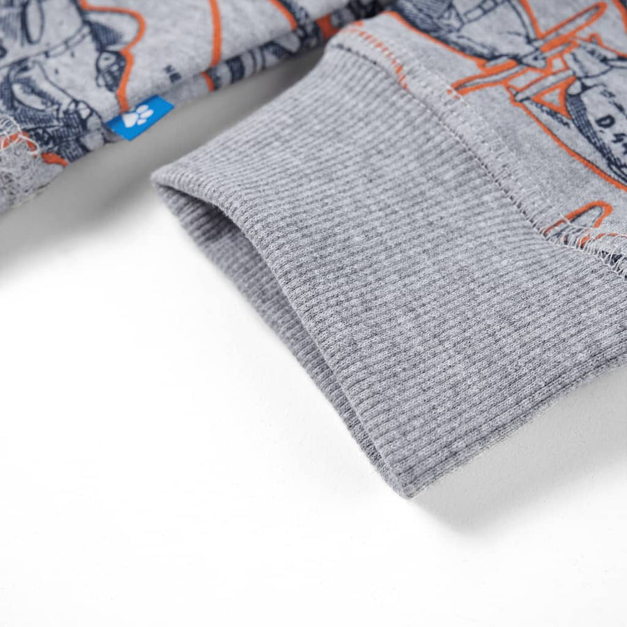Kindertrui 104 gemêleerd grijs