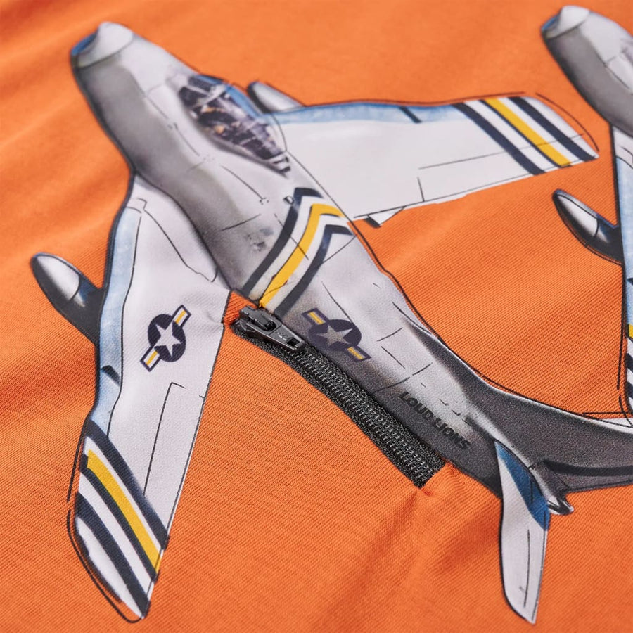 Kindershirt met lange mouwen 92 donkeroranje orange 92