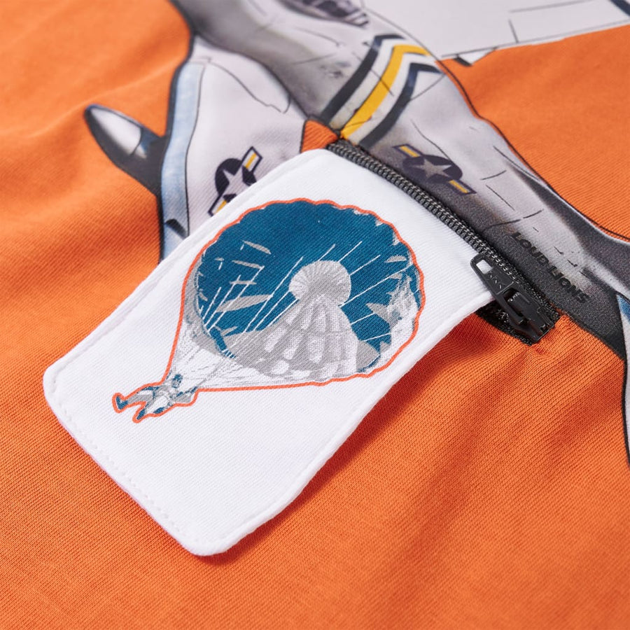 Kindershirt met lange mouwen 104 donkeroranje orange 104