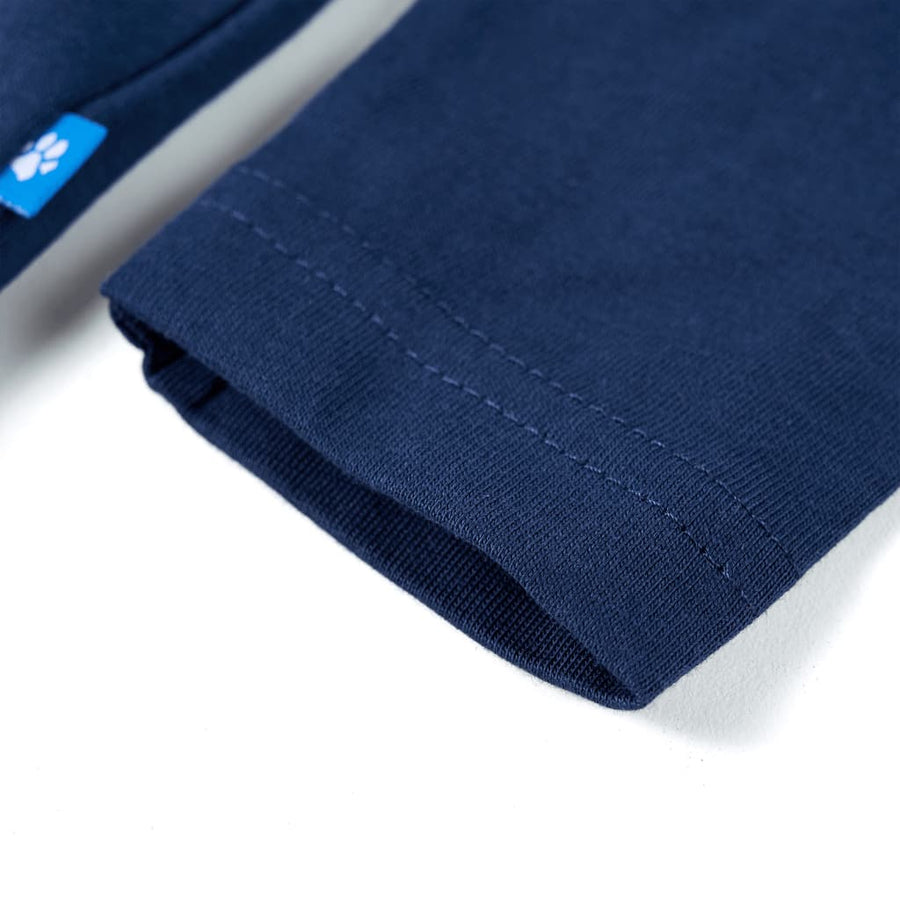 Kindershirt met lange mouwen 92 marineblauw Marineblauw