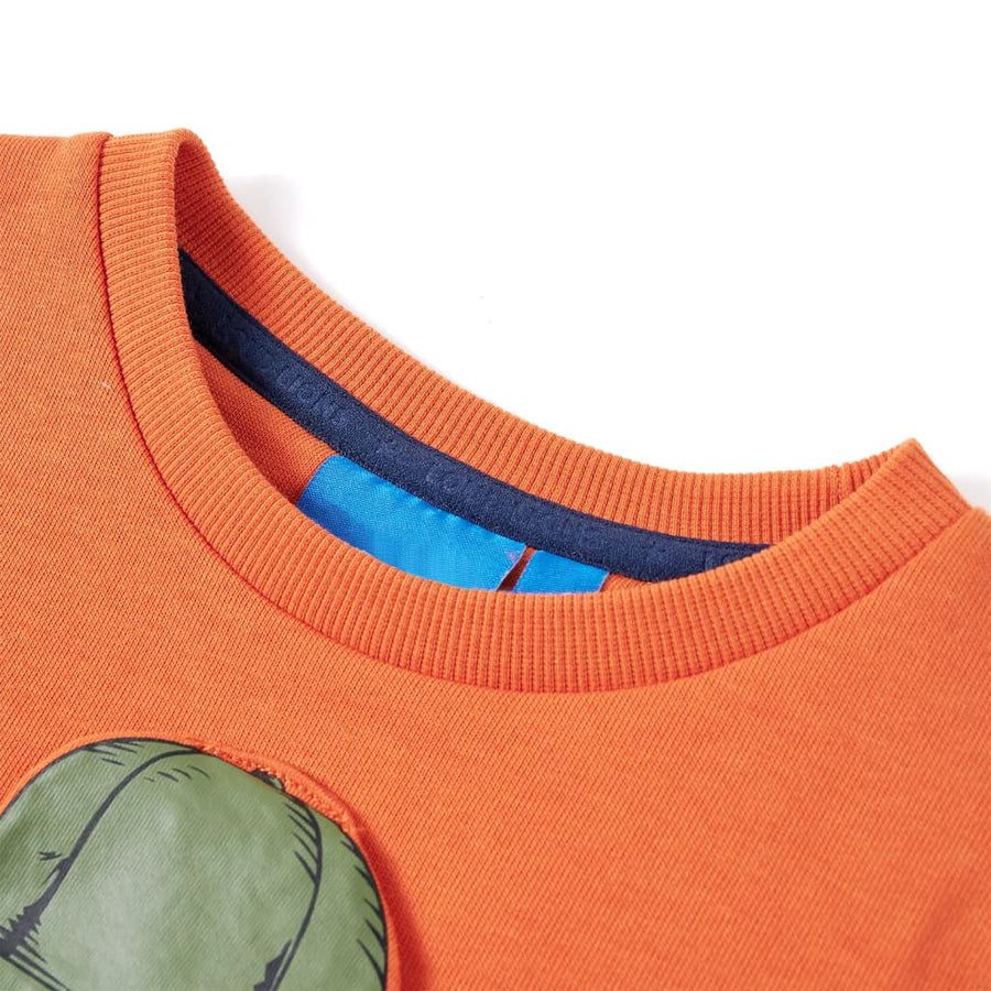 Kindertrui 104 donkeroranje orange 104