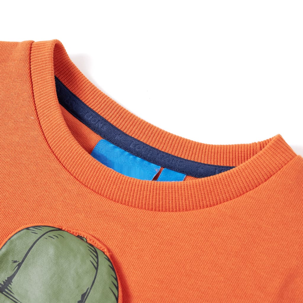 Kindertrui 116 donkeroranje orange 116