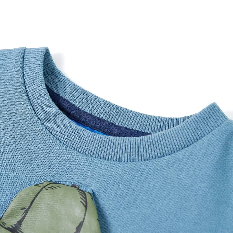 Kindertrui 92 middelblauw Blauw