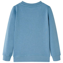 Kindertrui 128 middelblauw Blauw