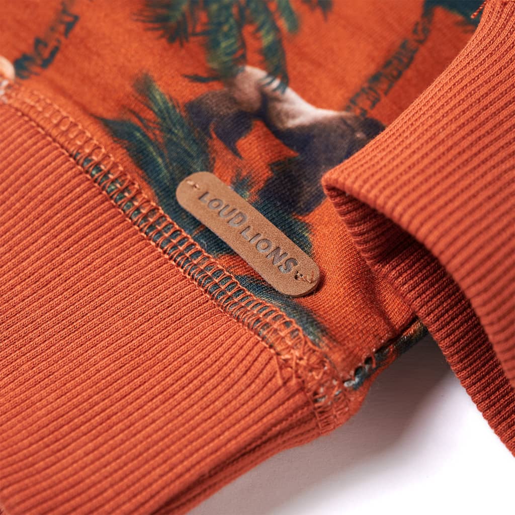 Kindertrui 128 lichtroestkleurig 128