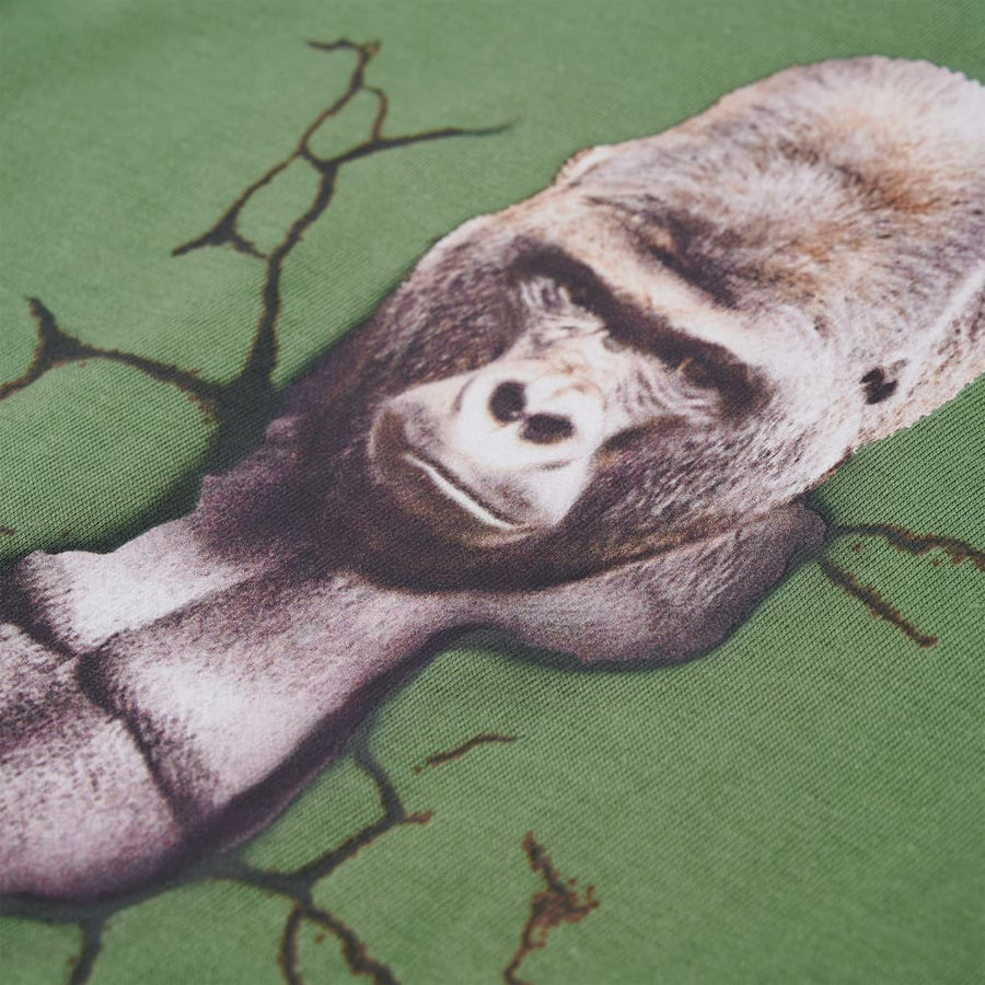 Kindershirt met lange mouwen 104 lichtkakikleurig Kaki