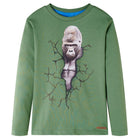 Kids' Long Sleeve T-Shirt 116 Light Khaki