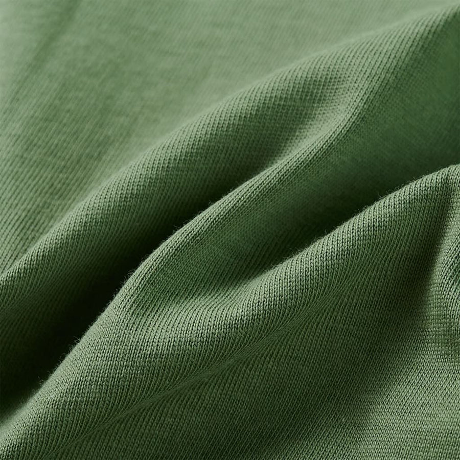 Kindershirt met lange mouwen 128 lichtkakikleurig Kaki